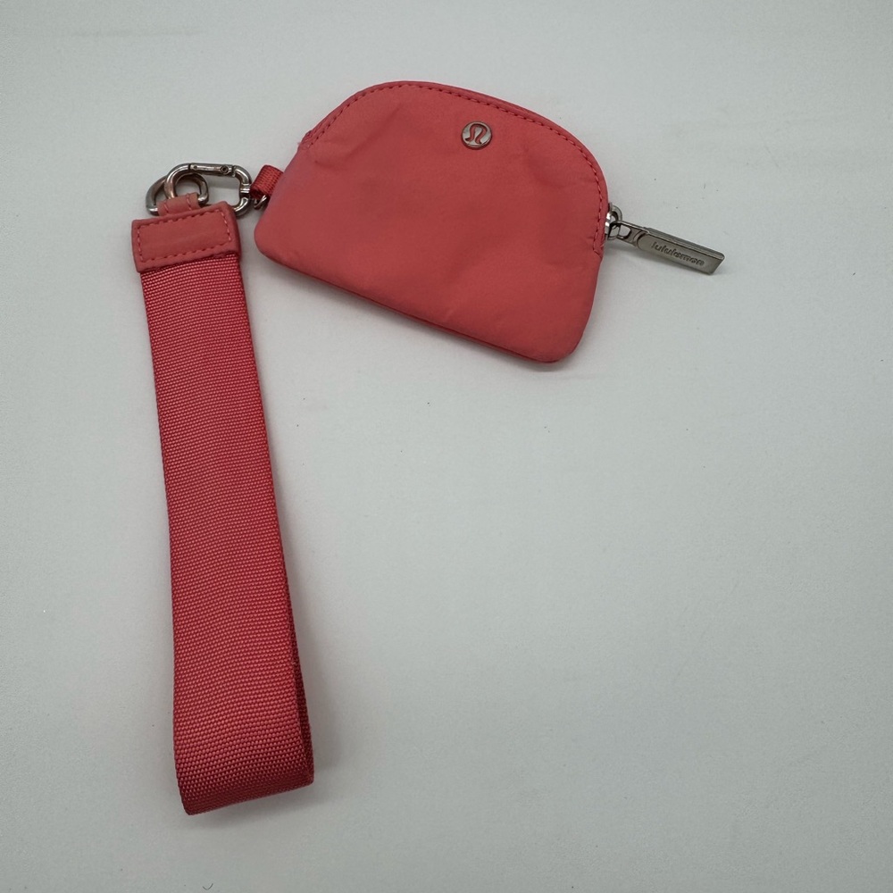 Lululemon Pink Mist Zipper Wristlet